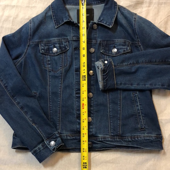 NINE WEST Jeans Denim Jacket sz L - Picture 3 of 9